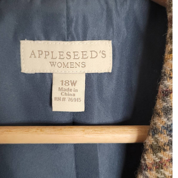 Appleseed's Vintage Wool Jacket Blazer Coat - Picture 8 of 9
